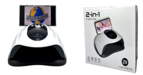 LAMPARA DE UÑAS CON SOPORTE PARA CELULAR Z9