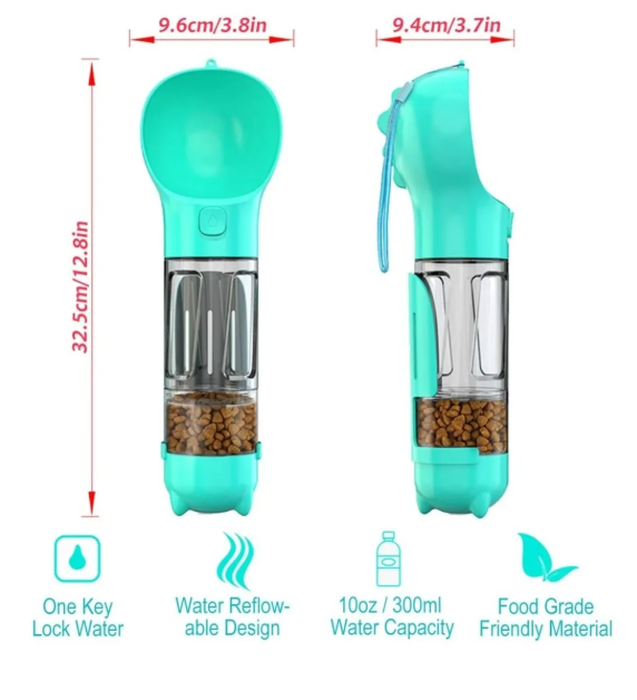 BOTELLA MULTIFUNCIONAL PARA MASCOTAS H2105B