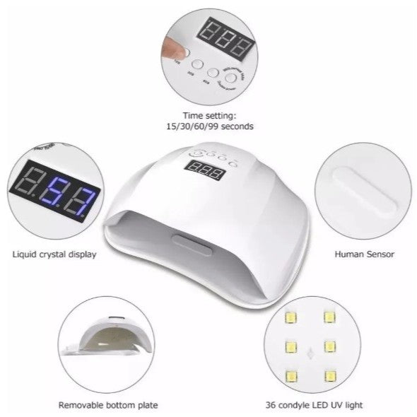 LÁMPARA SECADOR DE UÑAS UFO